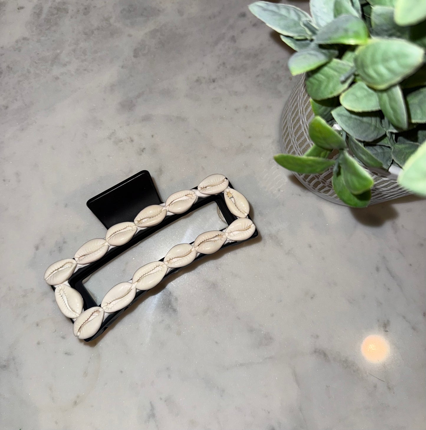 Large Coffee Bean Claw Clip