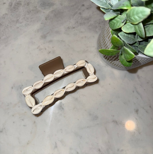 Large Coffee Bean Claw Clip